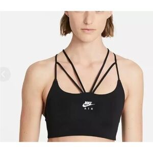 Nike Women's Black Indy air Strappy Sports Bra